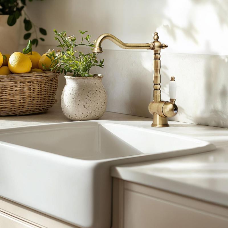 Franke Particolare Old England klasszikus konyhai csaptelep bronz 115.0028.205