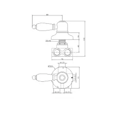 Huber Croisette Omstelcsap Króm 1/2 CS00027021