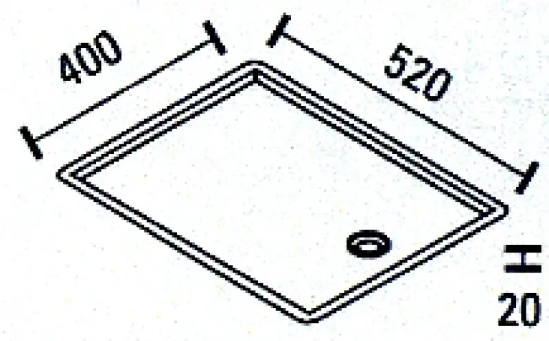 ABK Bingara rozsdamentes acél mosogatószer lecsöpögtető felület 52x40cm síkbeépítés BIN52FVI