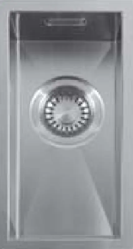 ABK Baronga kleine roestvrijstalen spoelbak 16x34 cm vlak inbouw, onderbouw en opbouw BAR16FVI