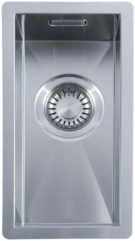 ABK Baronga kleine roestvrijstalen spoelbak 16x34 cm vlak inbouw, onderbouw en opbouw BAR16FVI