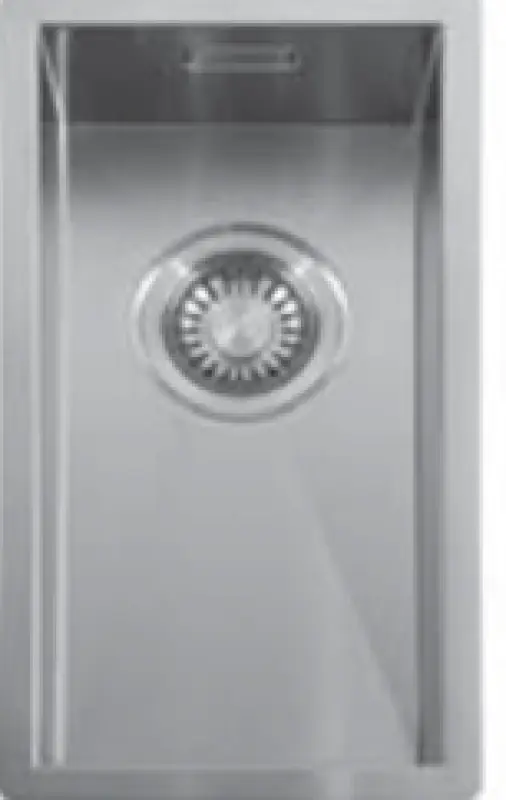 ABK Baronga kis rozsdamentes acél mosogatótálca 20x40 cm síkbeépítéshez, alsó beépítéshez és felső beépítéshez BAR20FVI