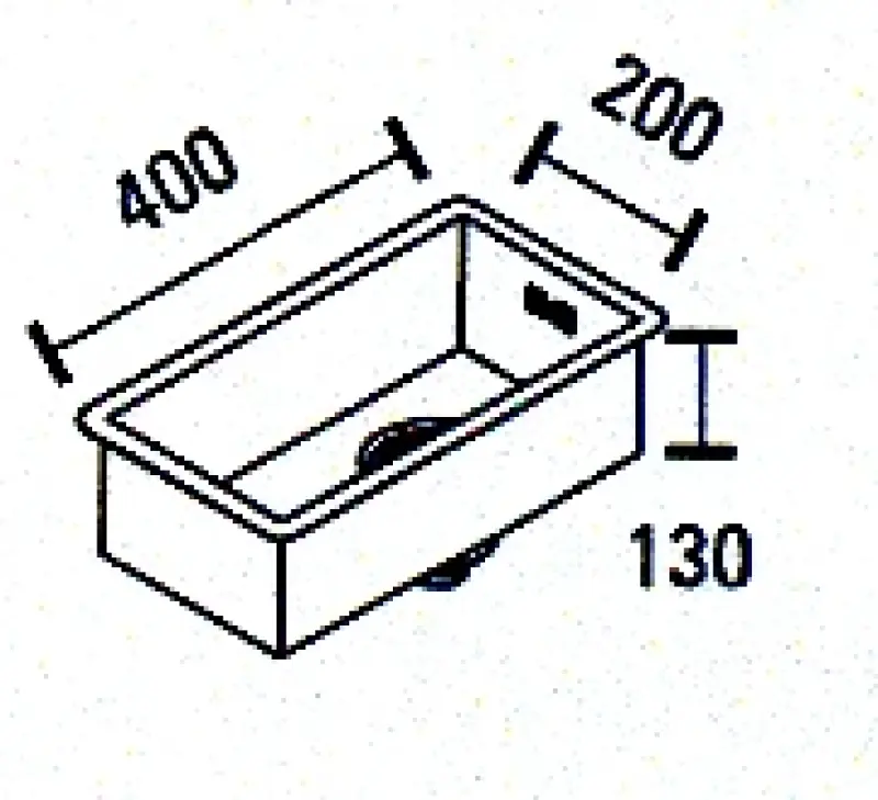 ABK Baronga kis rozsdamentes acél mosogatótálca 20x40 cm síkbeépítéshez, alsó beépítéshez és felső beépítéshez BAR20FVI
