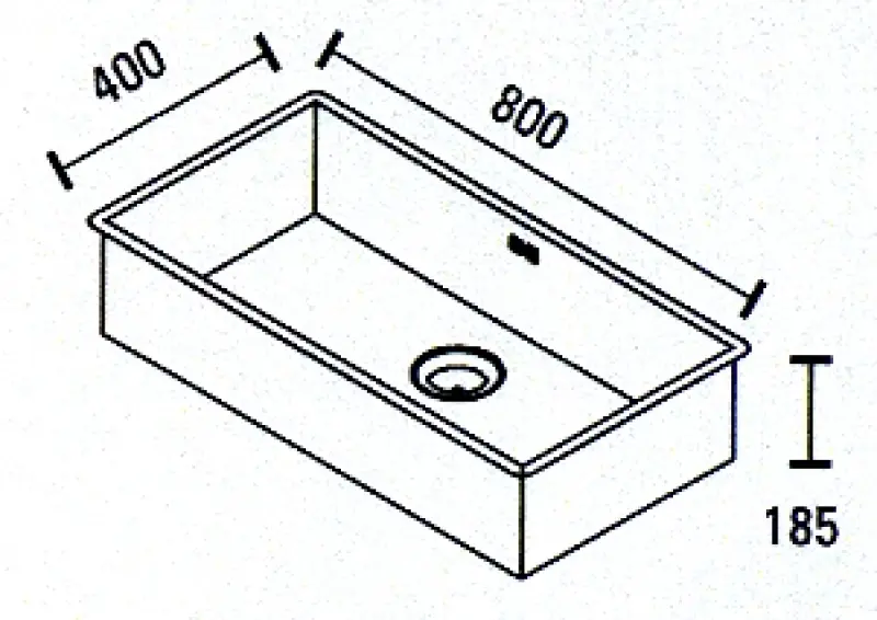 ABK Baronga extra grote roestvrijstalen spoelbak 80x40 cm vlakinbouw, onderbouw en opbouw BAR80FVI