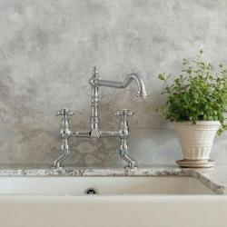 Nostalgikus konyhai csaptelep rozsdamentes acél V1979RVSST