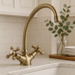 Nostalgikus konyhai csaptelep V1900 Bronz