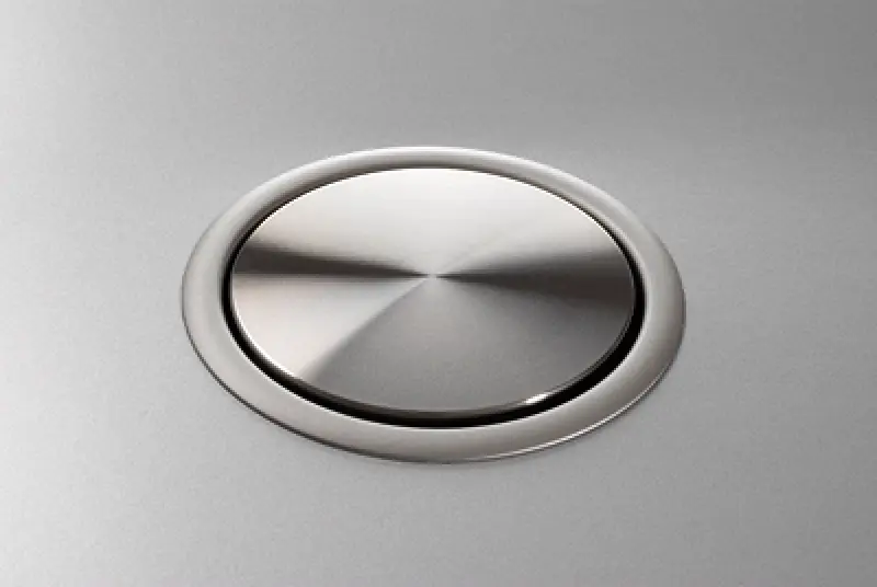 EVOline Port 3 Inbouwstopcontact met randaarde en roestvrijstalen deksel