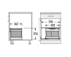 Hailo Tandem S 2 Plus 2 szemetesvödör 1153449242