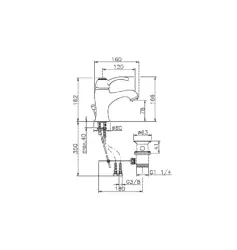 Huber Victoriai mosdócsaptelep bronz VM00051027