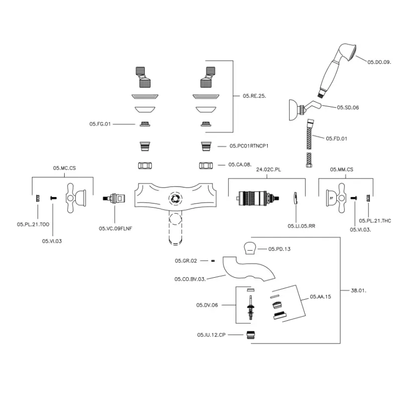 Huber Croisette Badthermostaatkraan met handdoucheset Goud CSD270102G

Huber Croisette fürdőtermosztát csaptelep kézi zuhanyszettel Arany CSD270102G