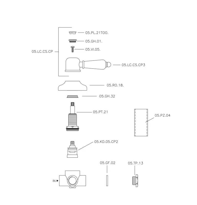 Huber Croisette Omstelkraan Arany 653.CS01H.AG