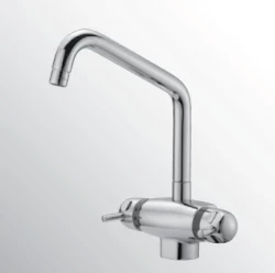 Huber Clinic Plus termosztátos konyhai csaptelep króm CPT6501021