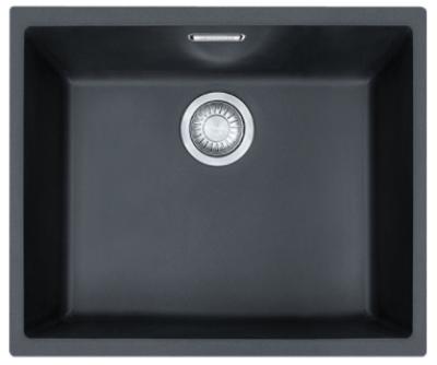Franke Sirius 2 S2D 110.50 műanyag fekete mosogató 50x41cm alulról szerelhető 125.0252.223