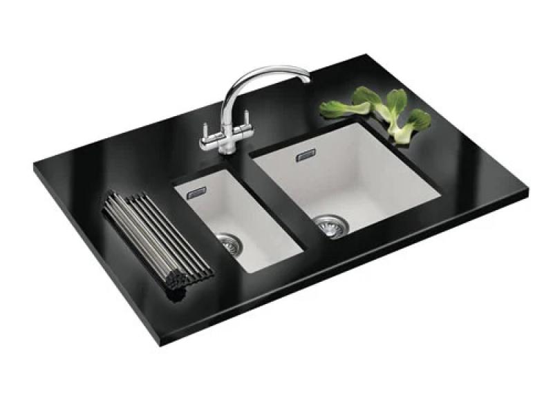 Franke Sirius 2 S2D 110.34 műanyag fehér mosogató 34x41cm alulról szerelhető 125.0252.229