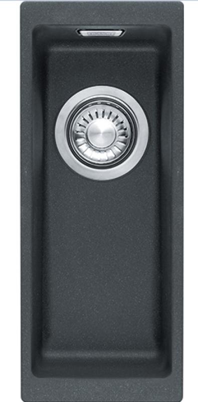 Franke Sirius 2 S2D 110.16 műanyag fekete mosogató 16x41cm alulról szerelhető 125.0252.231