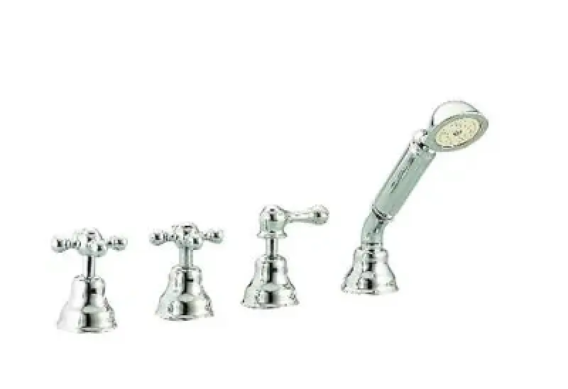 Cisal Arcana Kerámia 4-nyílású Kádcsaptelep kádperemre szerelés Bronz AC00029027