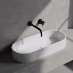 Waterevolution Flow beépíthető mosdócsaptelep matt fekete, 25 cm-es kifolyóval T116BPR-25
