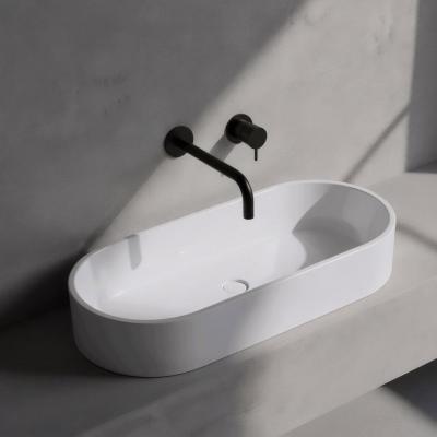 Waterevolution Flow beépíthető mosdócsaptelep matt fekete, 25 cm-es kifolyóval T116BPR-25