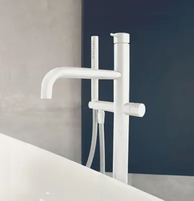 Waterevolution Flow vrijstaande badkraan met handdouche mat wit T133BR

Waterevolution Flow szabadon álló fürdőcsaptelep kézi zuhannyal, matt fehér T133BR