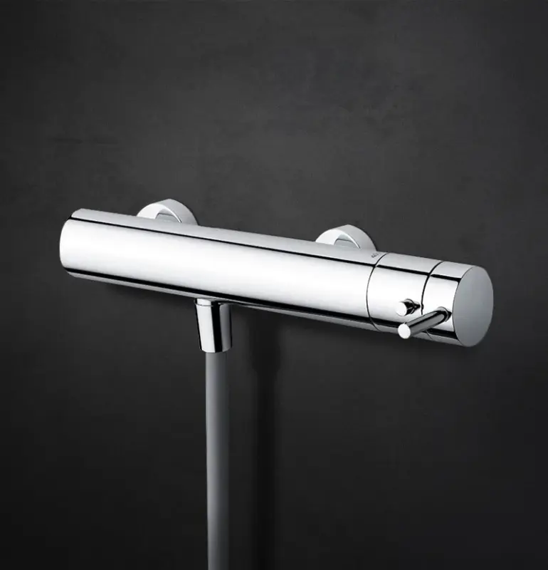 Waterevolution Flow zuhanytermosztát zuhanykészlettel, króm T140T01