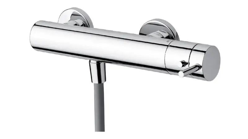 Waterevolution Flow zuhanytermosztát zuhanykészlettel, króm T140T01