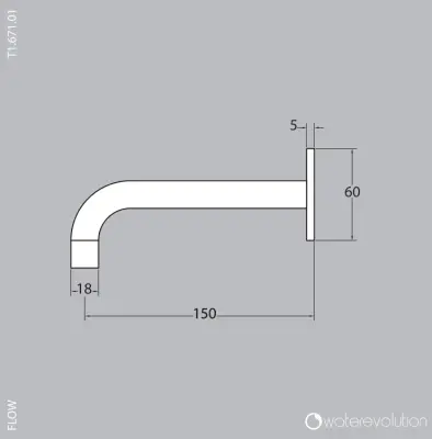 Waterevolution Flow baduitloop mat wit T167115BR lengte uitloop 15cm

in het Hongaars is:
Waterevolution Flow kád kifolyó matt fehér T167115BR kifolyó hossza 15 cm