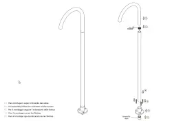 Waterevolution Flow vrijstaande wastafelkraan uitloop mat wit T1677BR

Waterevolution Flow szabadon álló mosdócsaptelep kifolyó matt fehér T1677BR
