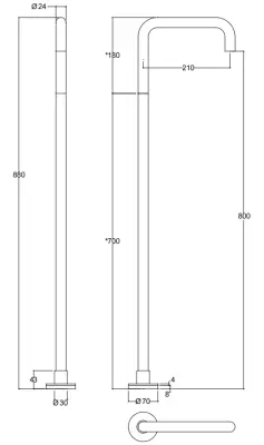 Waterevolution Flow vrijstaande baduitloop staand chroom T1672H2401

Waterrevolúció Flow szabadon álló fürdőkád kifolyó álló króm T1672H2401