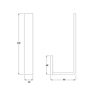 Waterevolution Deep reserve wc-papierhouder chroom A23201