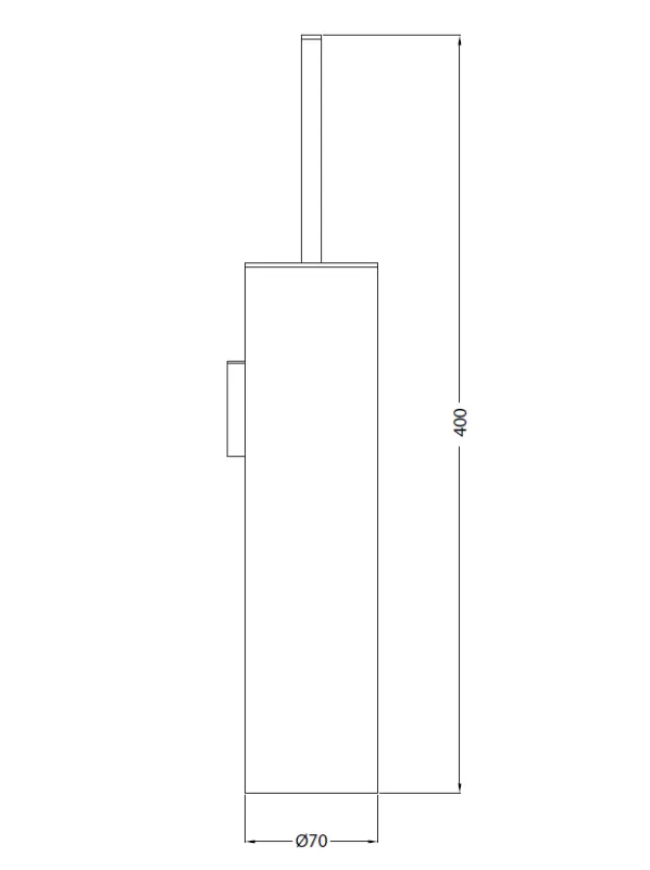 Waterevolution Deep wc-borstelset wand chroom A24101