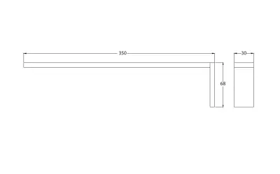 Waterevolution Deep kéztörlőtartó 35 cm rozsdamentes acél A215IE