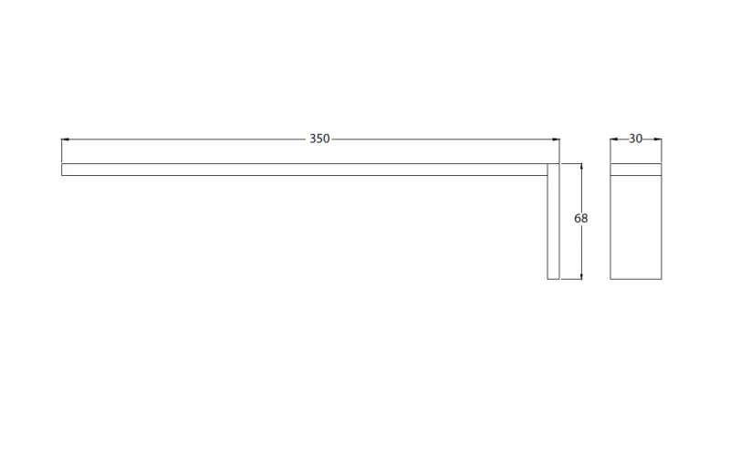 Waterevolution Deep törölközőtartó 35 cm Króm A21501