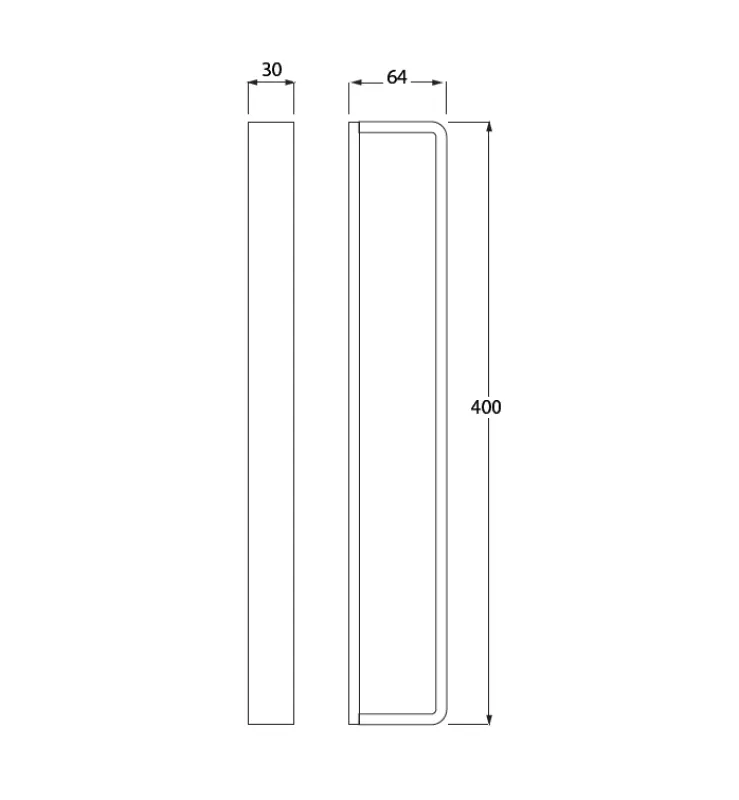 Waterevolution Deep verticaal handdoekenrek 40 cm matzwart A216PR
