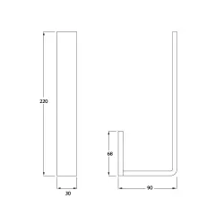 Waterevolution Deep reserve wc-papierhouder mat wit A232BR