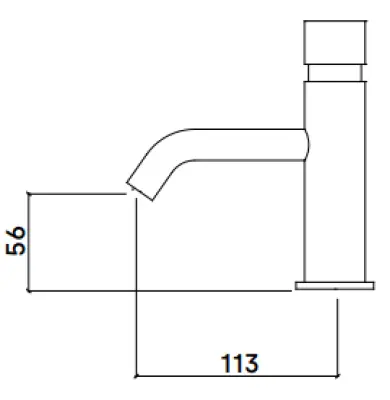 Waterevolution Flow Zelfsluitende Fonteinkraan Mat Zwart T110TPPR