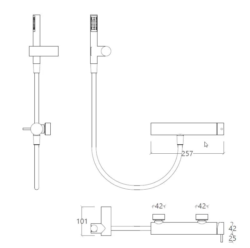 Waterevolution Flow zuhanycsap zuhanygarnitúrával, króm T14001