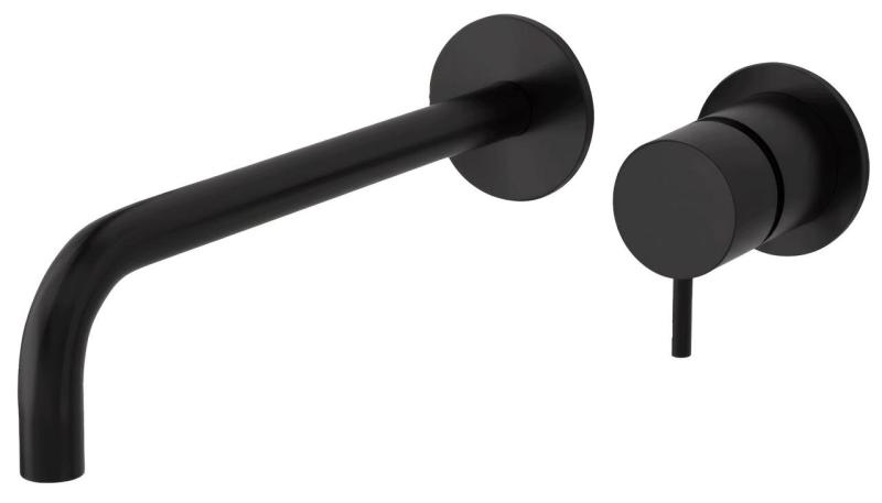 Waterevolution Flow beépíthető mosdócsaptelep matt fekete, 21 cm-es kifolyóval T116BPR-21