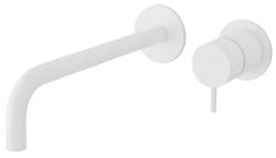 Waterevolution Flow beépíthető mosdócsaptelep matt fehér, 21 cm-es kifolyóval T116BBR-21