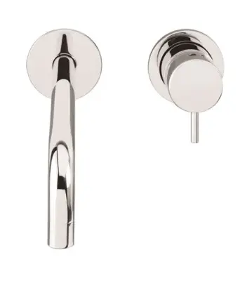 Waterevolution Flow beépíthető mosdócsaptelep matt fehér, 21 cm-es kifolyóval T116BBR-21