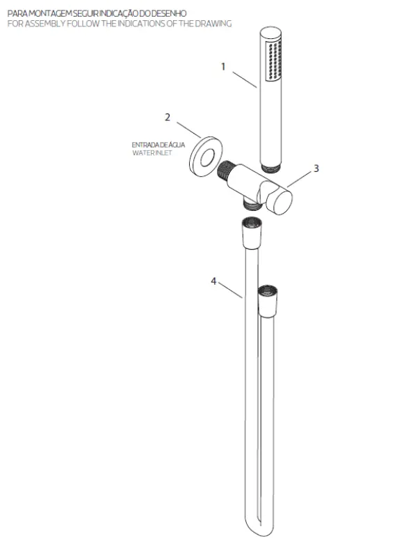 Waterevolution Flow fürdőszoba szett, falhoz rögzíthető, teljes egészében rozsdamentes acélból T1621IE