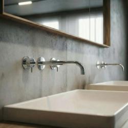 Waterevolution Flow 3 lyukas beépíthető mosdócsaptelep króm, 21 cm-es kifolyóval T1163F01-21