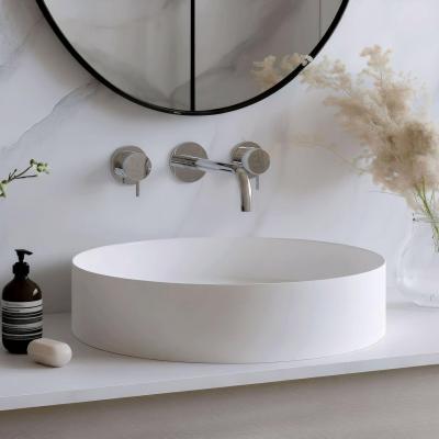 Waterevolution Flow 3-lyukú beépíthető mosdócsaptelep króm kifolyóval 15 cm T1163F01-15