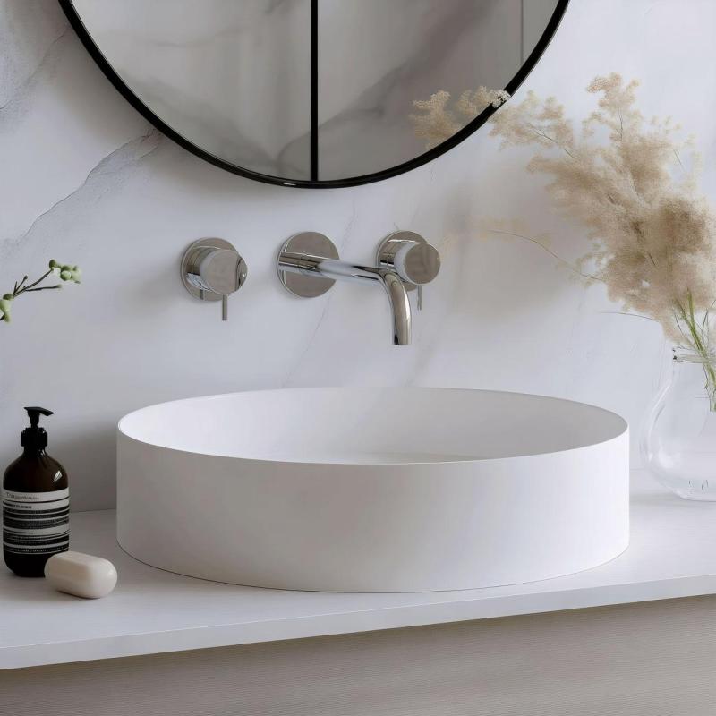 Waterevolution Flow 3 lyukas beépíthető mosdócsaptelep króm, 15 cm-es kifolyóval T1163F01-15