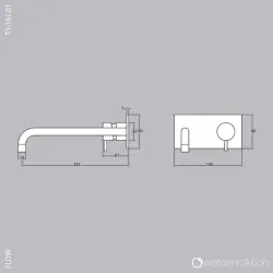 Waterevolution Flow inbouw wastafelkraan met afdekplaat chroom met uitloop 15cm T1161B01-15

Waterevolution Flow beépíthető mosdócsaptelep takarólappal, króm kivitelben, 15 cm-es kifolyóval T