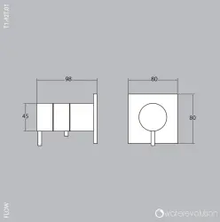 Waterevolution Flow inbouw douchethermostaat ronde rozet chroom T142TB01

Waterevolution Flow beépített zuhanytermosztát kerek rozettával króm T142TB01