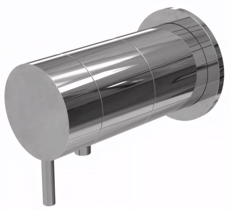 Waterevolution Flow beépíthető zuhanytermosztát, kerek rozetta, króm T142TB01