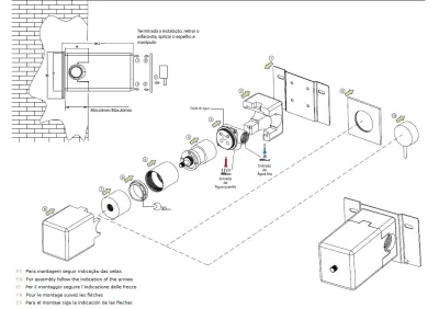 Waterevolution Flow inbouw douchethermostaat ronde rozet mat wit T142TBBR
