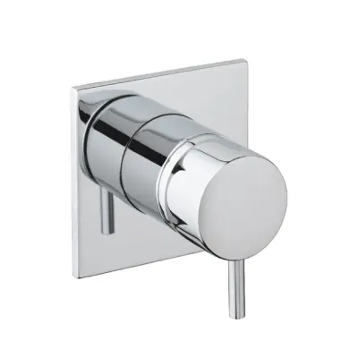 Waterevolution Flow inbouw 3-utas váltó kerek rozettával matt fekete T1483SPR