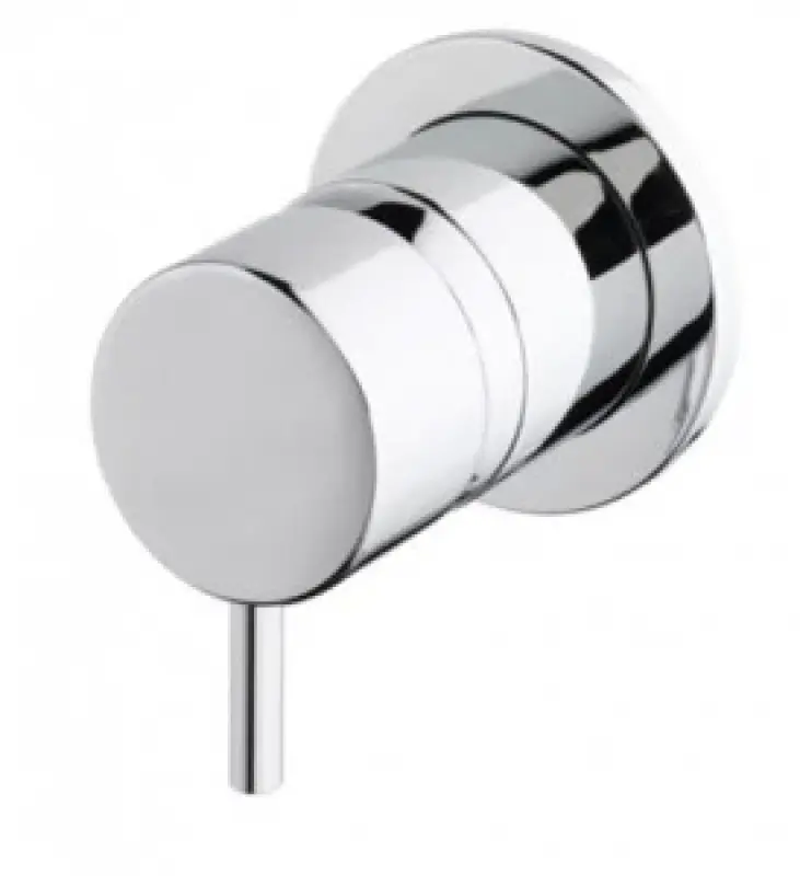 Waterevolution Flow inbouw 3-weg omsteller ronde rozet chroom T1483S01