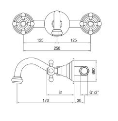 PB klassieke inbouw muurkraan met sterknoppen 16 cm uitloop RVS 1208855062

PB klasszikus beépíthető fali csaptelep csillagfogantyúkkal, 16 cm-es kifolyó, rozsdamentes acél 1208855062